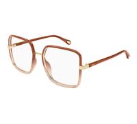 Chloé CH0338O 003 Woman Optical frames Bio-injected Brown Transparent Squared