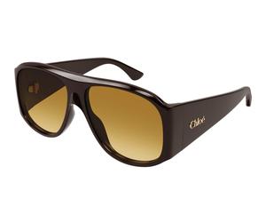 Chloé CH0347S 001 Woman Sunglasses Acetate Brown Brown Pilot