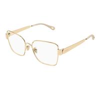 Chloé CH0356O 001 Woman Optical frames Metal Gold Transparent Butterfly