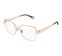 Chloé CH0356O 004 Woman Optical frames Metal Gold Transparent Butterfly