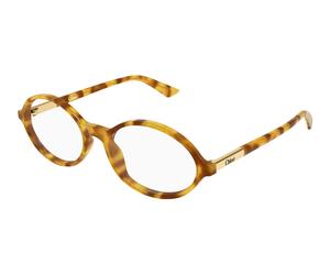 Chloé CH0367O 003 Woman Optical frames Acetate Havana Transparent Round