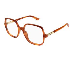 Chloé CH0368O 002 Woman Optical frames Acetate Havana Transparent Geometric