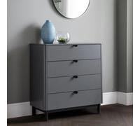 Chloe Chest - 4 Drawer - Grey