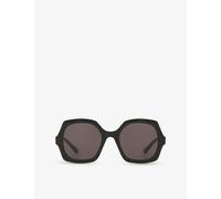 Chloe Chloe Ch0226S Rectangle-Frame Acetate Sunglasses Black