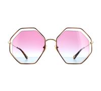 Round Gold Blue Pink Gradient CH0045S Chloe Gold One Size