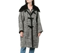 Chloé Cult Stripe Oversized Cocoon Coat Waist Long Jacket Parka 36