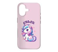 Chloe Cute Unicorn Design for Girls Name Chloe Case for iPhone 17
