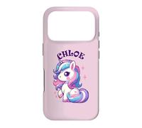 Chloe Cute Unicorn Design for Girls Name Chloe Case for iPhone 17 Pro