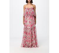 CHLOÉ Floral Embroidered Silk Long Dress with Square Neckline - Size: 36 - female