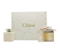 CHLOÉ GIFT SET 75ML EDP + 100ML BODY LOTION + 5ML EDP - WOMEN'S FOR HER. NEW