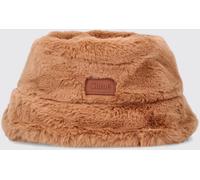 CHLOÉ Girl's Faux Fur Bucket Hat with Logo Patch - Size: 56 - unisex
