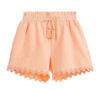 Chloé Girls Pink Circular Embroidered Cotton Shorts-12 Years