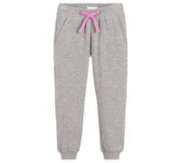 Chloé Girls Pink Repeat Logo Grey Cotton Joggers-4 Years