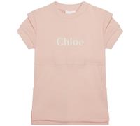 Chloé Girls Pink Sweatshirt Towelling Logo Dress-5 Years