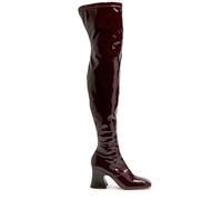 Chloe Janis Glossed-leather Over-the-knee Boots - Burgundy - 38 (IT38 / UK5)