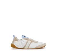 Chloe Kick Panelled Nylon Sneakers - White And Blue - 38 (IT38 / UK5)