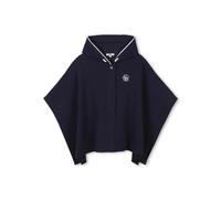 Chloé Kids logo-embroidered cape - Blue 6-8-10-12-14
