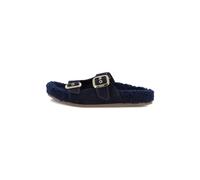 Chloé Kids suede double-buckle sandals - Blue 28-29-30-31-32-33-34-35-36-37-38