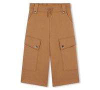 Chloé Kids wide-leg cargo trousers - Brown 4-6-8-10-12