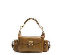 Chloe Large Glossed Leather Camera bag - Khaki - One Size