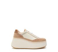 Chloe Nama 80 Panelled Leather Sneakers - Beige - 36 (IT36 / UK3)
