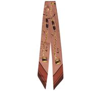 Chloe Paddington Slim Printed Silk Scarf - Brown - One Size