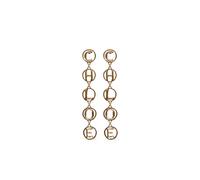 Chloé Script letter gold earrings One Size