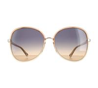 Chloe Sunglasses CH0030S Franky 004 Orange Crystal Blue Gradient