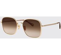 CHLOÉ Sunglasses Woman color Gold - Size: 57 - female