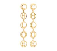 Chloe The Chloé Script Drop Earrings - Gold - One Size