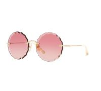 Chloé Unisex Sunglass CH0047S - Frame color: Transparent Grey, Lens color: Pink Gradient