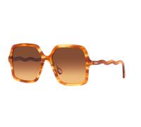 Chloé Unisex Sunglass CH0086S - Frame color: Brown, Lens color: Brown