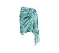 Chloé water-flower print wrap skirt - Blue 36-38-40