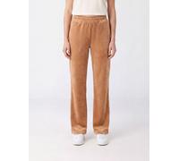 CHLOÉ Wide-Leg Velvet Jogging Trousers with Embroidered Logo - Size: L - female