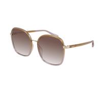 Chloé Woman CH0031S 002 Sunglasses Injected Yellow Orange Squared Shaded