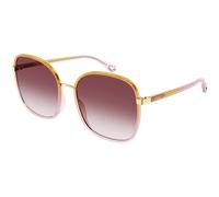 Chloé Woman CH0031S 008 Sunglasses Injected Yellow Orange Squared Shaded