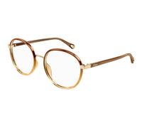 Chloé Woman CH0033O 008 Optical frames Bio-inject Brown Transparent Round