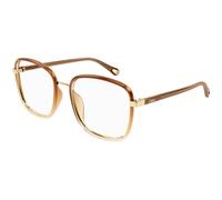 Chloé Woman CH0034O 014 Optical frames Bio-inject Brown Transparent Squared