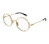 Chloé Woman CH0232O 005 Optical frames Metal Gold Transparent Round