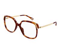 Chloé Woman Chloé CH0287O 002 Optical frames Acetate Havana Transparent Squared