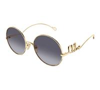 Chloé Woman Chloé CH0372S 004 Sunglasses Metal Gold Violet Round