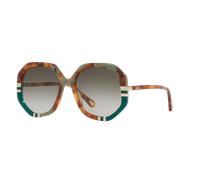 Chloé Woman Sunglass CH0105S - Frame color: Tortoise, Lens color: Green
