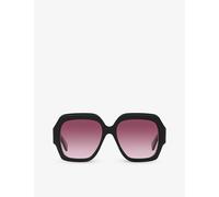 Chloe Womens Black Ch0154s Square-frame Acetate Sunglasses