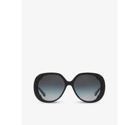 Chloe Womens Black Ch0195s Square-frame Acetate Sunglasses