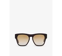 Chloe Womens Brown Ch0149s Square-frame Tortoiseshell Acetate Sunglasses