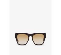 Chloe Womens Chloe Ch0149S Square-Frame Tortoiseshell Acetate Sunglasses Brown