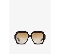 Chloe Womens Chloe Ch0154S Square-Frame Tortoiseshell Acetate Sunglasses Brown