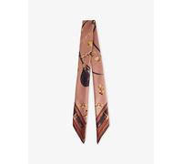 Chloe Womens Chloe Paddington Printed Silk Scarf Multicolor Brown 1