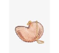 Chloe Womens Chloe Sea Treasures Shell Minaudière Plexiglass Shoulder Bag Woodrose