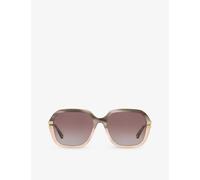 Chloe Womens Grey Ch0204s Square-frame Acetate Sunglasses